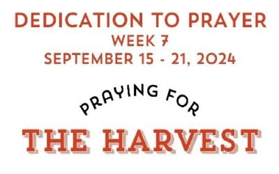 Prayer Focus: The Harvest September 15-21, 2024