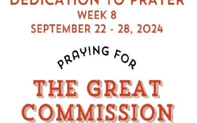 Prayer Focus: Commission September 22-28, 2024