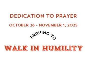 Prayer Focus: Walk in Humility October 26 – November 1, 2025